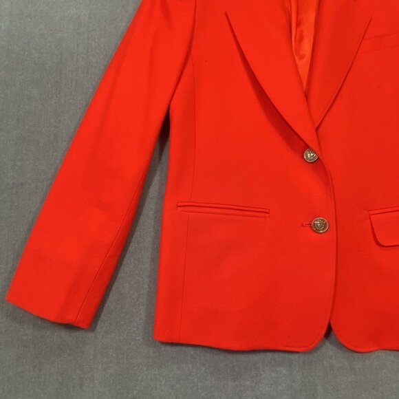 Vintage Pendleton Wool Blazer Jacket Womens SZ 8 Petite Single Breasted Buttons - Picture 6 of 15